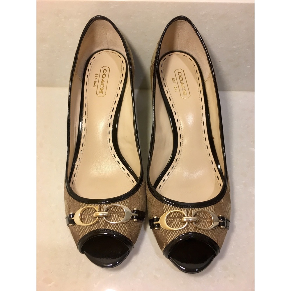 Coach Precious Signature Wedge Heels